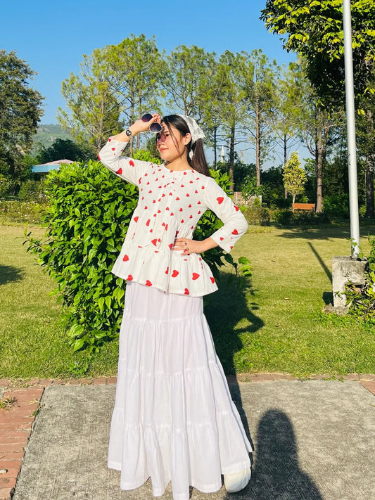 Cotton Peplum Shirts for Women – Modest & Elegant Tops