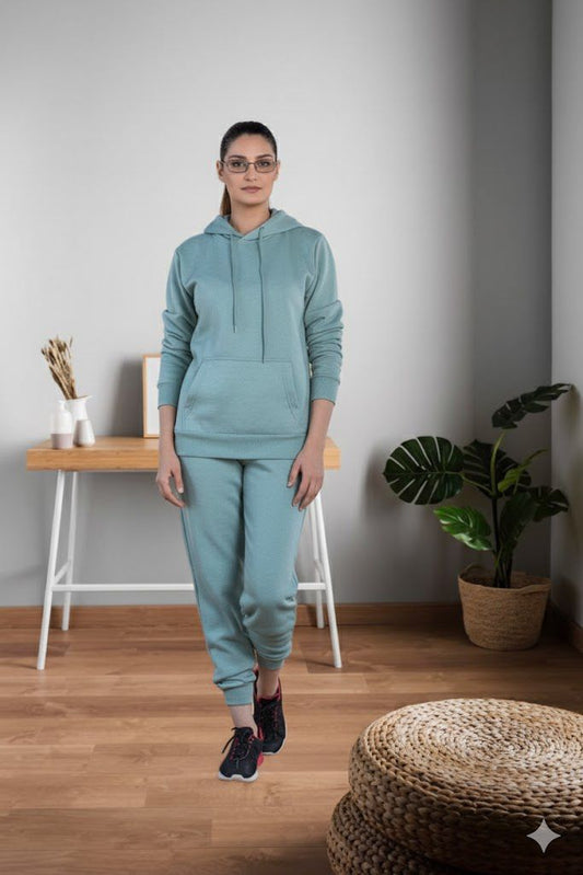Cotton Fleece Pull Over Hoodie 1 Piece