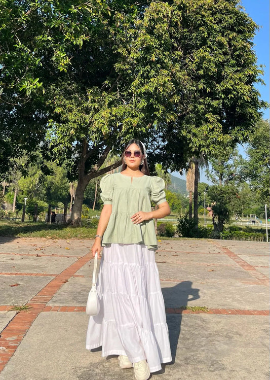Cotton Peplum Shirts for Women – Modest & Elegant Tops
