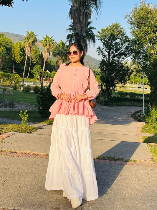 Cotton Peplum Shirts for Women – Modest & Elegant Tops