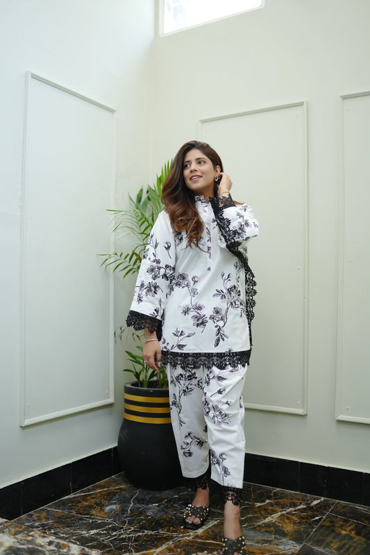 2 Piece Cotton Printed  Co- Ord Set