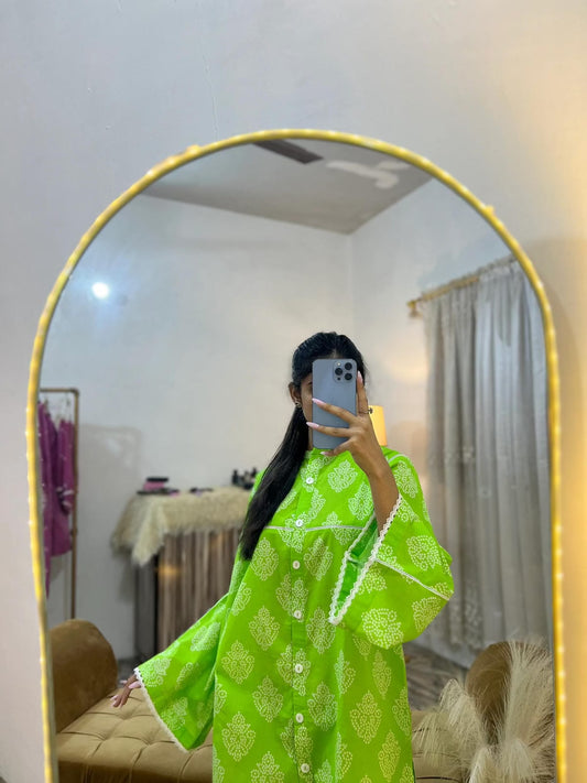 2 Piece Lawn Printed   Co- Ord Set