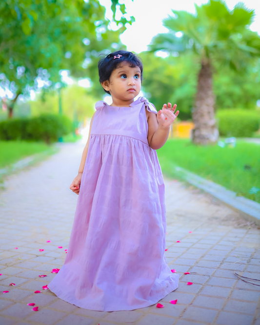 Seer Sucker Cotton Kids Dress – Soft & Breathable