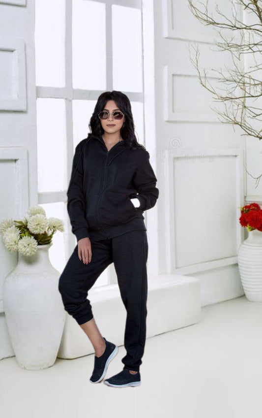 Comfy Zipper Hoodie black 1 piece