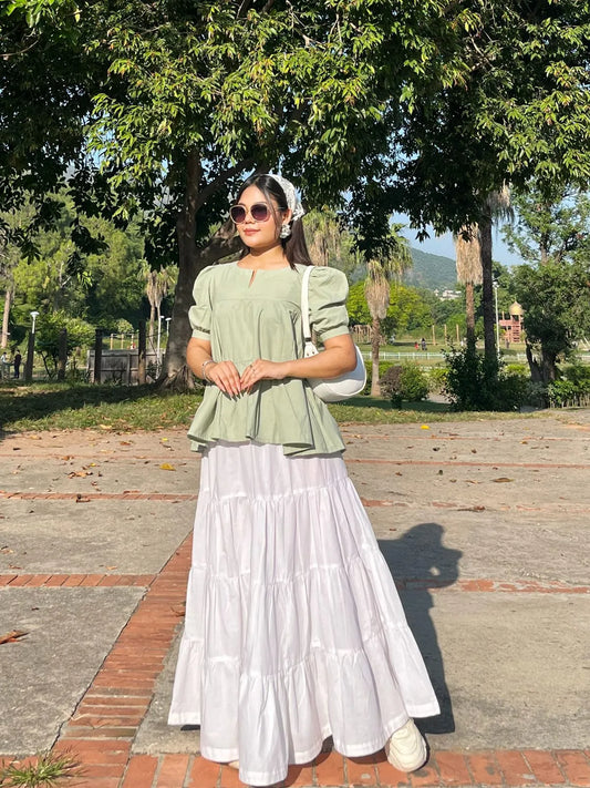 Cotton Peplum Shirts for Women – Modest & Elegant Tops