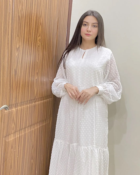 1-Piece Cotton Air Line Dress Breathable Snazzy and Comfy