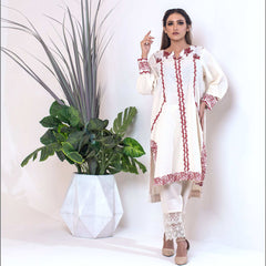 1 Piece Cotton Embroidered Co- Ord Set
