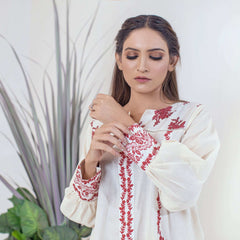 1 Piece Cotton Embroidered Co- Ord Set