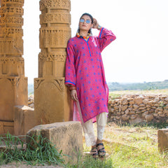 1 Piece Printed  Cotton Stitched Kurta