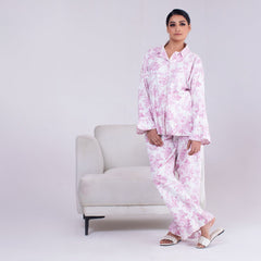 2 Piece PJ Suit- Cotton Comfy Flannel ( Shirt + Trouser)