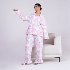 2 Piece PJ Suit- Cotton Comfy Flannel ( Shirt + Trouser)