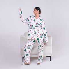 2 Piece PJ Suit- Cotton Comfy Flannel ( Shirt + Trouser)