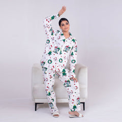 2 Piece PJ Suit- Cotton Comfy Flannel ( Shirt + Trouser)