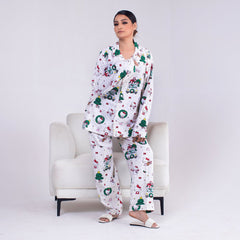 2 Piece PJ Suit- Cotton Comfy Flannel ( Shirt + Trouser)