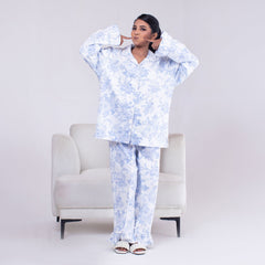 2 Piece PJ Suit- Cotton Comfy Flannel ( Shirt + Trouser)