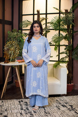 1 Piece Embroidred Chiffon Kurta ( Lined )