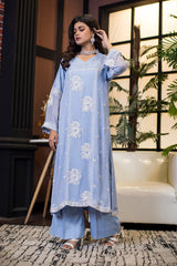 1 Piece Embroidred Chiffon Kurta ( Lined )