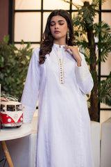 1 Piece Cotton Embroidered Kurta