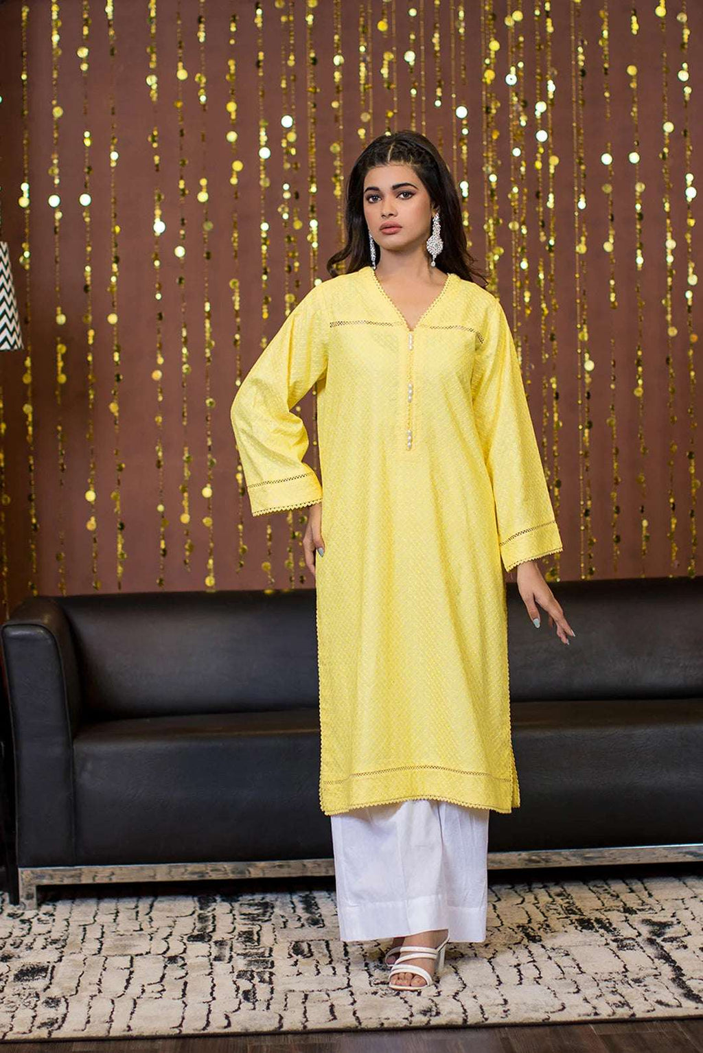 1 Piece Cotton Chicken Kari Kurta