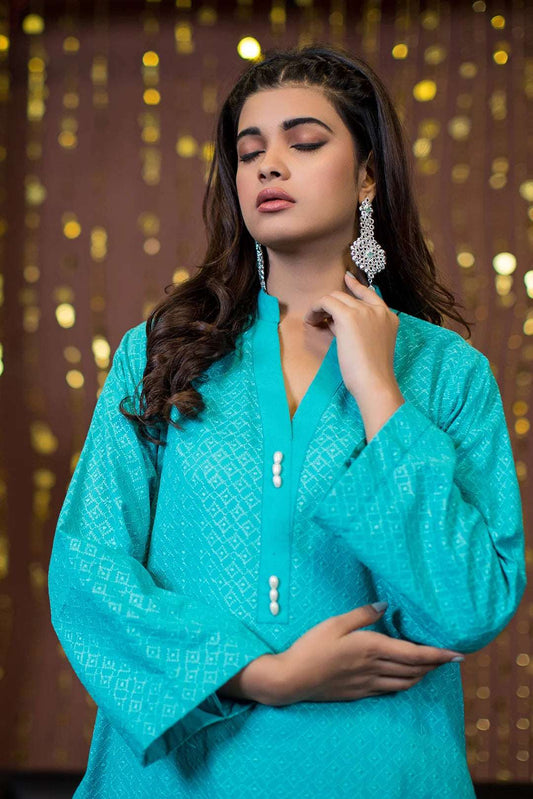1 Piece  Cotton Chicken Kari Kurta