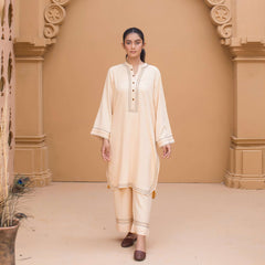 2 Piece Cotton Embroidered Co- Ord Set