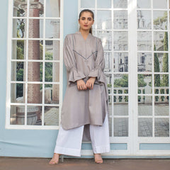 1 Piece Cotton Embellished Satin Kurta