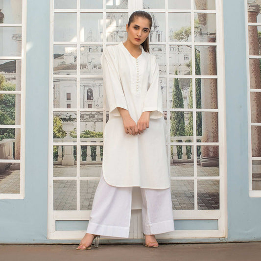 1 Piece Cotton Embellished long Kurta