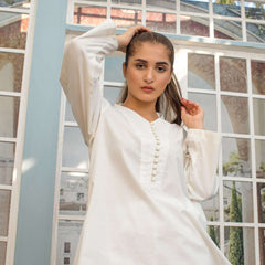 1 Piece Cotton Embellished long Kurta