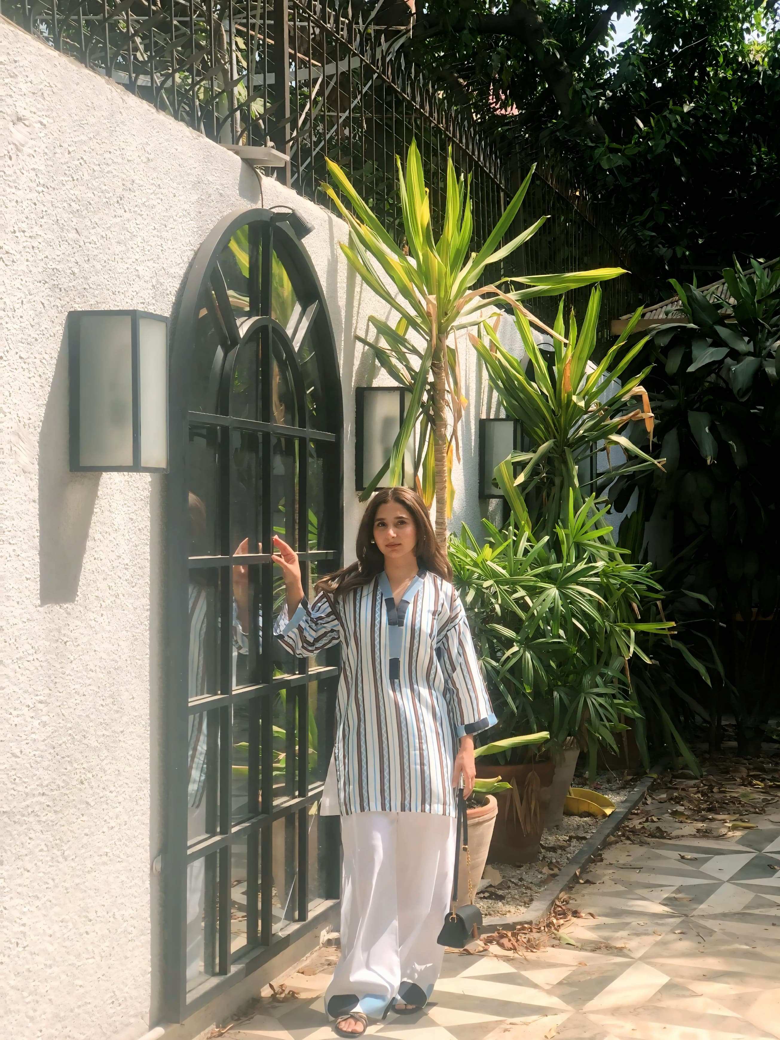 2 Piece Cotton Embellished  Co- Ord Set