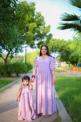 Mommy and Me Seer Sucker Cotton Matching Dress Set