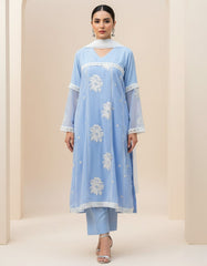 1 Piece Embroidred Chiffon Kurta ( Lined )