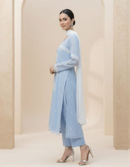 1 Piece Embroidred Chiffon Kurta ( Lined )