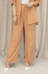 Solid Cotton Co-Ord Set - Garment Dyed