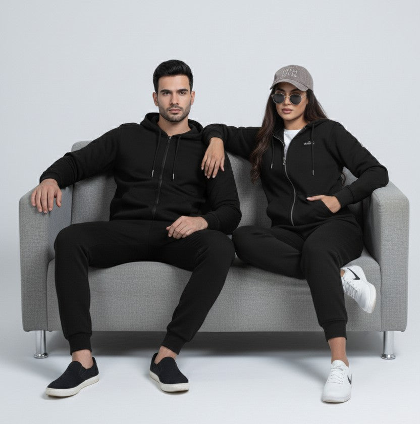 Comfy Zipper Hoodie black 1 piece