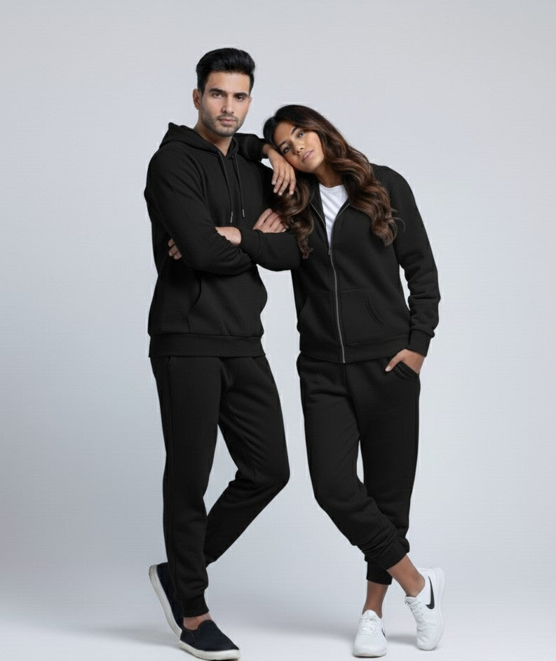 Comfy Zipper Hoodie black 1 piece