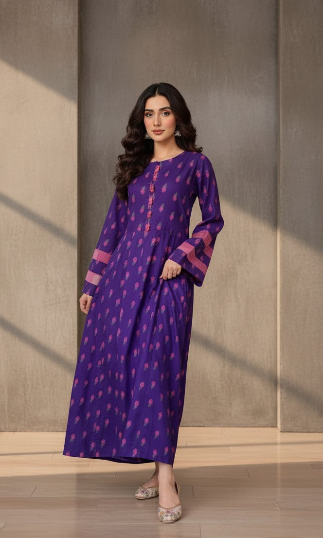 2 Piece Cotton Printed Dress