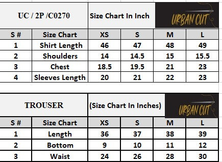 Product Size Chart