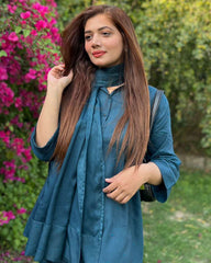 2 Piece Cotton Emberoidered Co- Ord Set with Metal Buttons