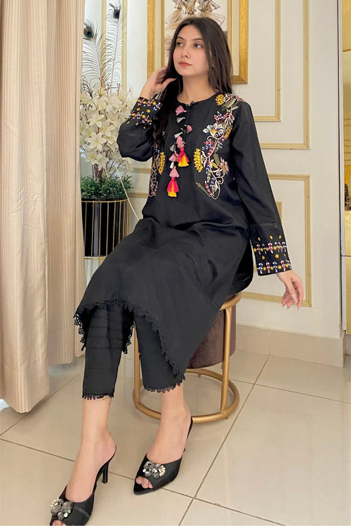 1 Piece Embroidered Kurta Premium & Comfortable