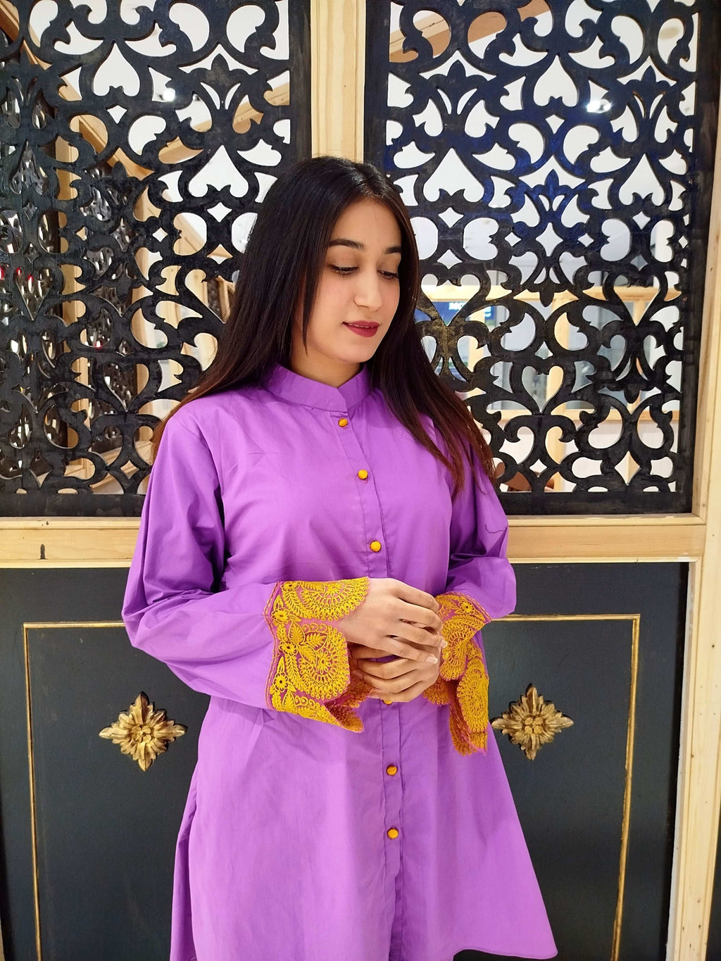 2 Piece Cotton Embroidered Co-Ord Set