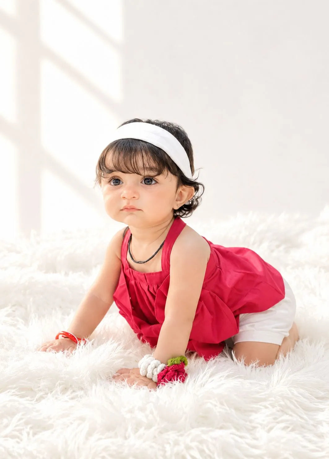 Cotton 2-Piece Bow Outfit