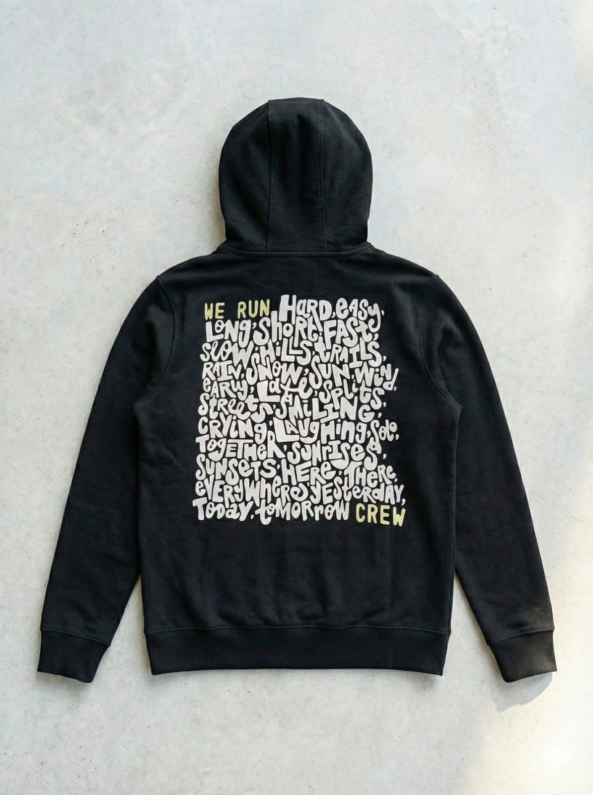 Crew Words Hoodie | Double Layer Cotton