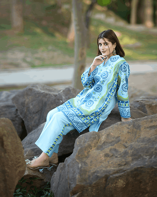 2 Piece Cotton Printed Co- Ord Set
