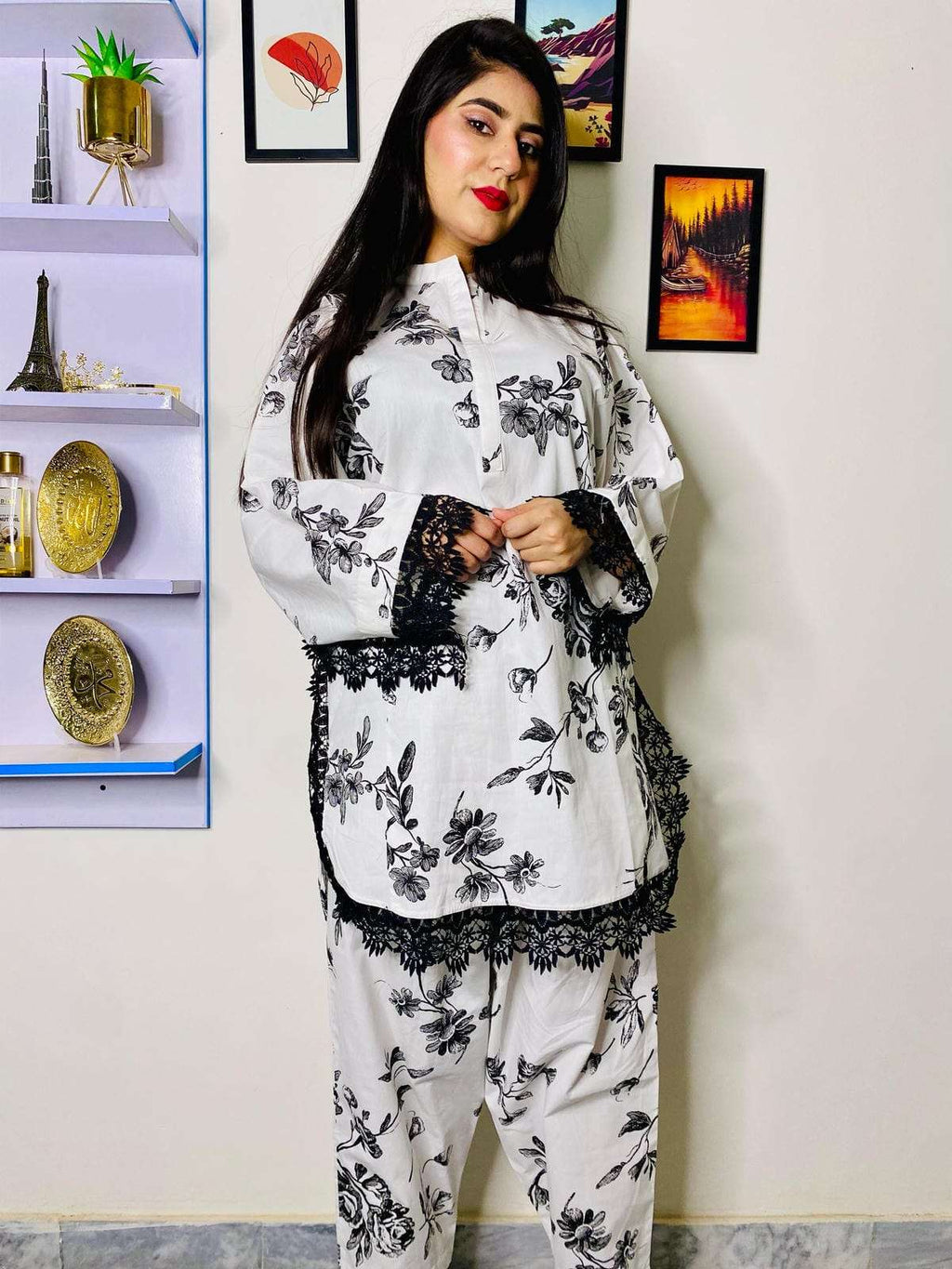 2 Piece Cotton Printed  Co- Ord Set