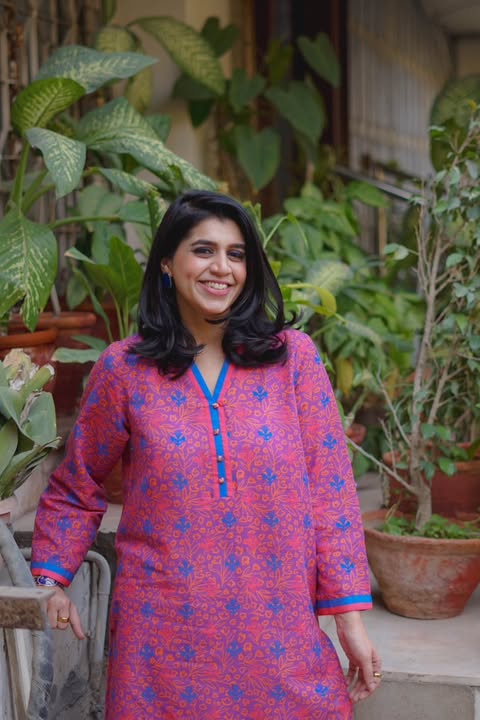 1 Piece Printed  Cotton Stitched Kurta