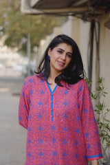 1 Piece Printed  Cotton Stitched Kurta