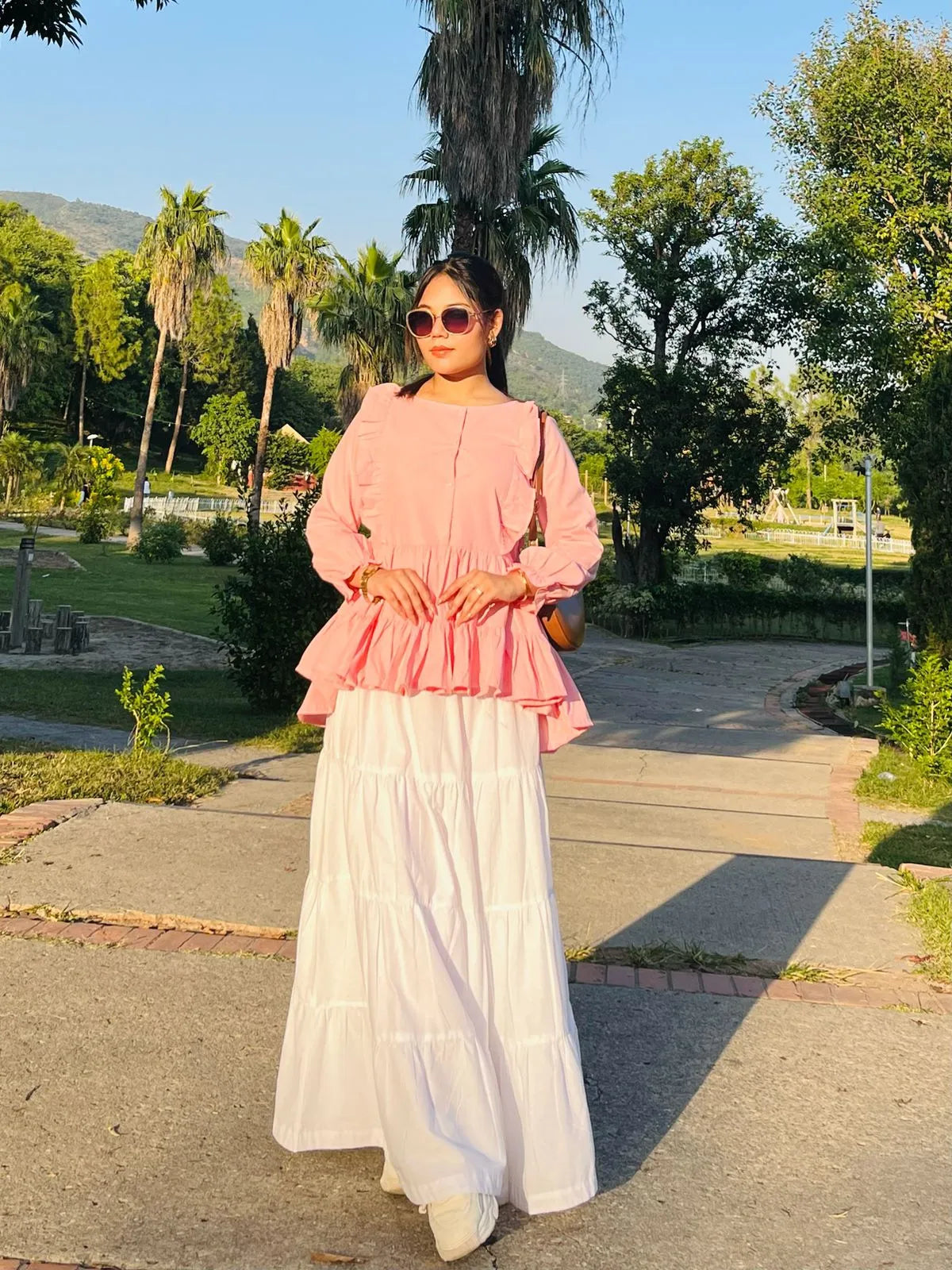 1 Piece Cotton Peplum Shirts for Women – Modest & Elegant Tops