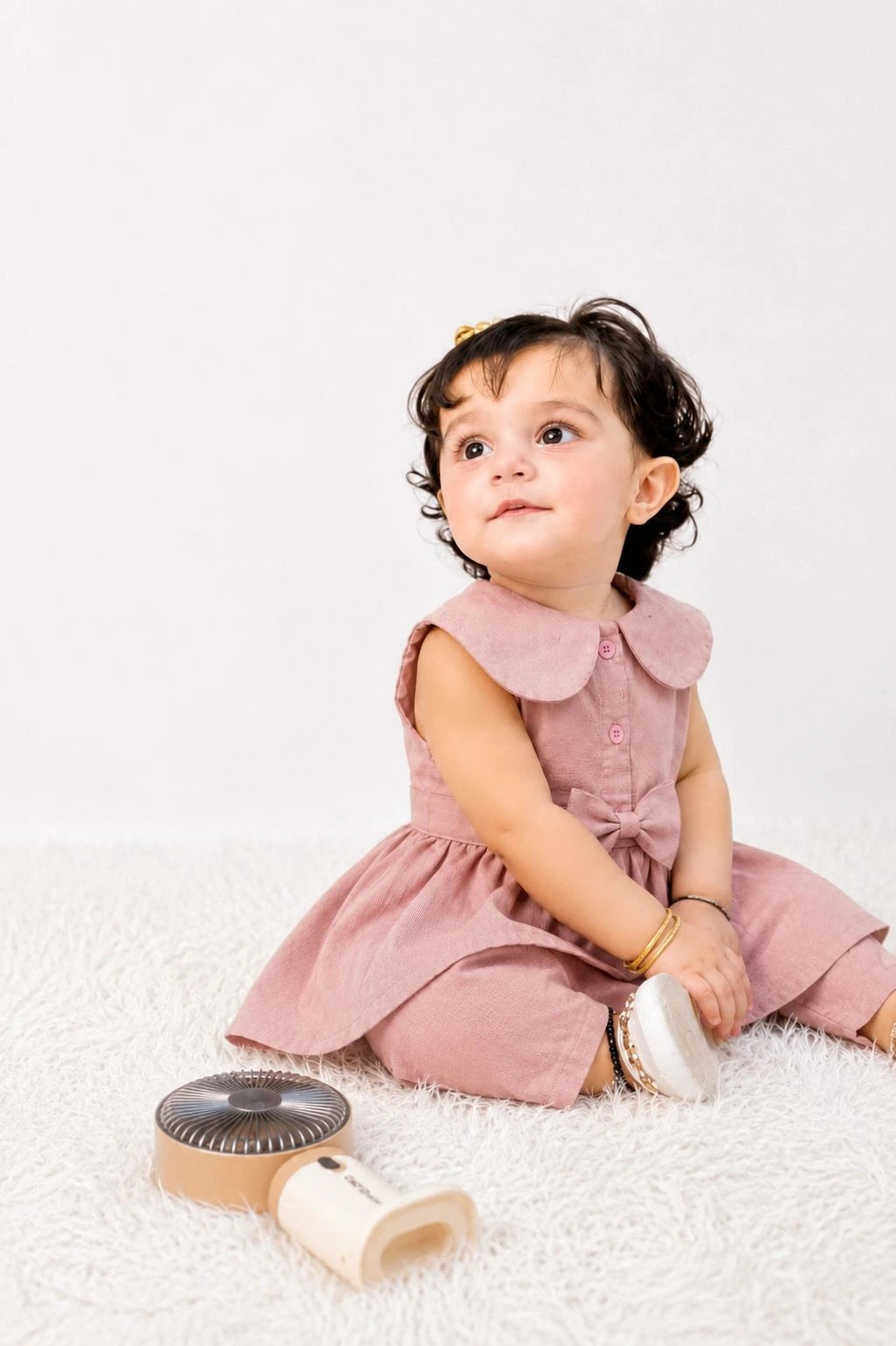 Pink Seersucker Stripe Infant 2-Piece Set