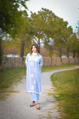 1 Piece Embroidred Chiffon Kurta ( Lined )