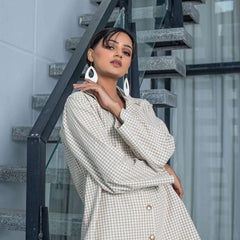 2 Piece Cotton Yarn Dyed Co- Ord Set
